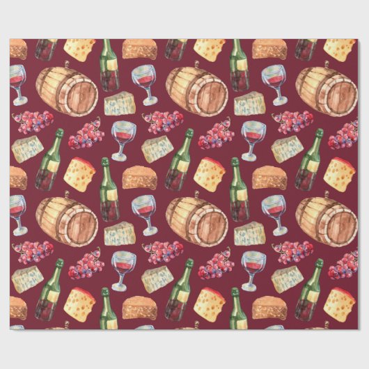 Italiaanse druiven Toscaanse  wijn Cadeaupapier (Vlak)