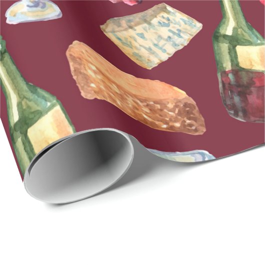 Italiaanse druiven Toscaanse  wijn Cadeaupapier (Rol Hoek)