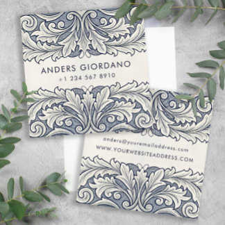 Italiaanse elegante Damask Boutique of Galerij Contactkaartje