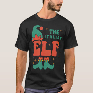 Italiaanse Elf Familie Matching Kerstmis Ps Grappi T-shirt