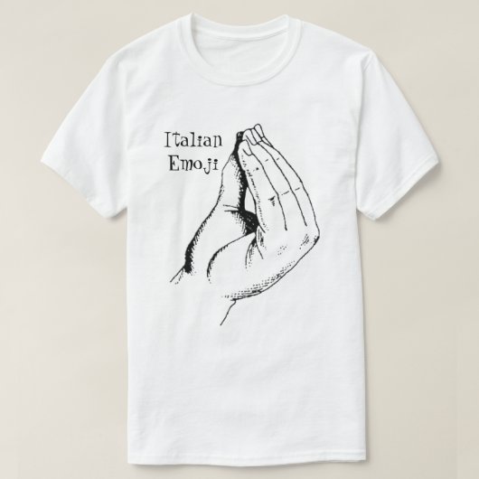 Italiaanse Emoji T-shirt (Design voorkant)