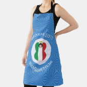 Italiaanse engel Hanukkah vlag gepersonaliseerd gr Schort (Insitu)