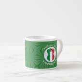 Italiaanse engel kerst vlag gepersonaliseerd espresso kop (Voorkant rechts)