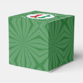 Italiaanse engel kerstvlag gepersonaliseerd bedankdoosjes (Achterkant)