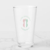 Italiaanse engel kerstvlag gepersonaliseerd glas (Achterkant)