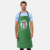 Italiaanse engel kerstvlag gepersonaliseerd schort (Gedragen)