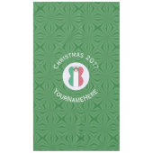 Italiaanse engel kerstvlag gepersonaliseerd tafelkleed (Voorkant)