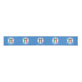 Italiaanse engelenvlag voor Chanoeka Grosgrain Lint (Voorkant)