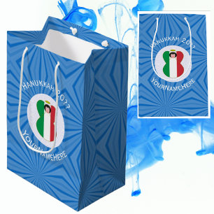 Italiaanse engelenvlag voor Hanukkah Medium Cadeauzakje