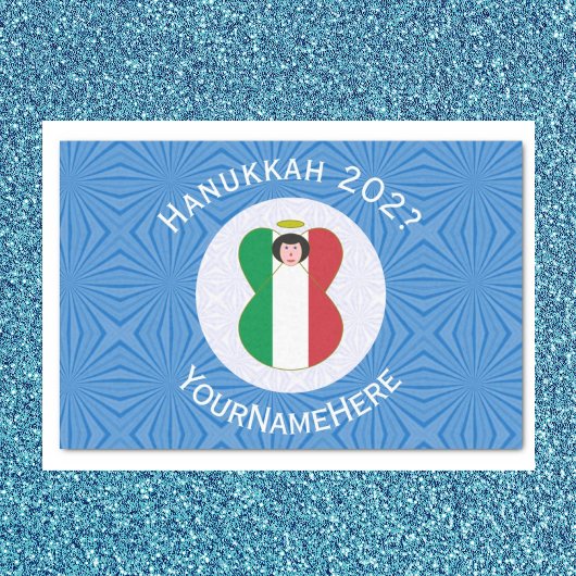 Italiaanse engelenvlag voor Hanukkah Tissuepapier