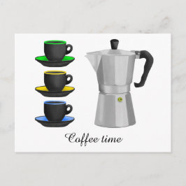 Italiaanse Espresso Coffee Pot Briefkaart