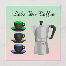 Italiaanse Espresso Coffee Pot Kaart