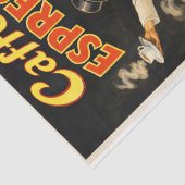 Italiaanse Espresso Koffieposter Decoupage Tissuepapier (Detail)