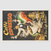Italiaanse Espresso Koffieposter Decoupage Tissuepapier (Voorkant)