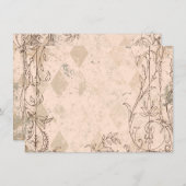  Italiaanse "Faded roze"-kaarten voor gepersonalis Notitiekaartje (Voorkant / Achterkant)