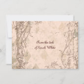  Italiaanse "Faded roze"-kaarten voor gepersonalis Notitiekaartje (Achterkant)