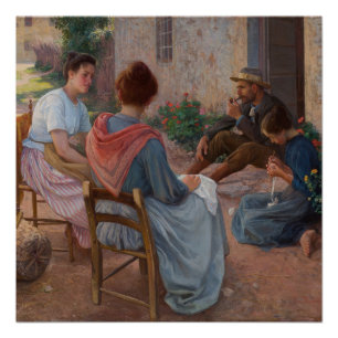 Italiaanse familie Elin Danielson Gambogi Schilder Perfect Poster