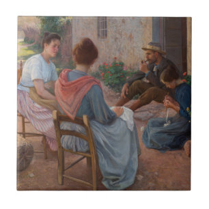 Italiaanse familie Elin Danielson Gambogi Schilder Tegeltje