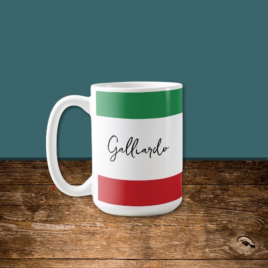 Italiaanse familienaam op maat koffiemok