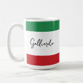 Italiaanse familienaam op maat koffiemok (Links)