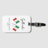 Italiaanse familiereünie bagagelabel (Voorkant (horizontaal))