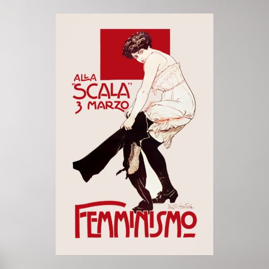 ITALIAANSE FEMINISME c. 1920 Poster (Voorkant)