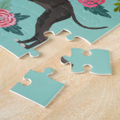 Italiaanse  Florals Greyhound Legpuzzel (Zijkant)