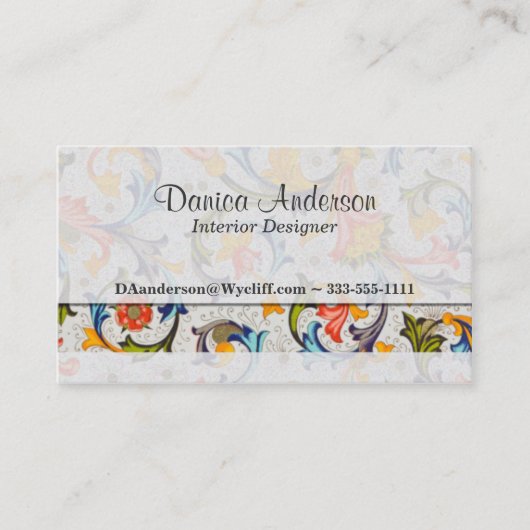 Italiaanse Florentijn Visitekaartje (Voorkant)