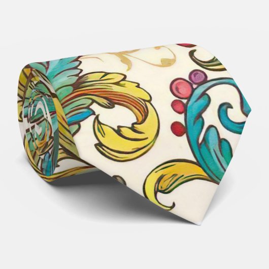 Italiaanse Florentijnse bloei Stropdas (Opgerold)