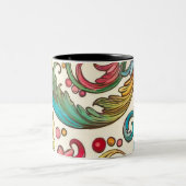 Italiaanse Florentijnse bloei Tweekleurige Koffiemok (Center)