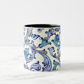 Italiaanse Florentijnse bloei Tweekleurige Koffiemok (Center)