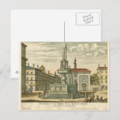Italiaanse fontein op het stadsplein door Falda Briefkaart (Voorkant / Achterkant)
