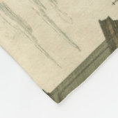 Italiaanse fontein op het stadsplein door Falda Fleece Deken (Hoek)