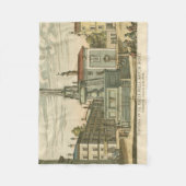 Italiaanse fontein op het stadsplein door Falda Fleece Deken (Voorkant)