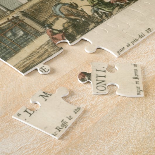 Italiaanse fontein op het stadsplein door Falda Legpuzzel (Zijkant)