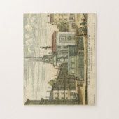 Italiaanse fontein op het stadsplein door Falda Legpuzzel (Verticaal)