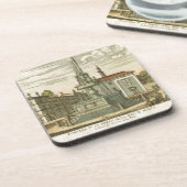 Italiaanse fontein op het stadsplein door Falda Onderzetter (Linkerzijde)