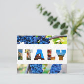 Italiaanse foto's van wijnbouw briefkaart (Staand voorkant)