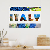 Italiaanse foto's van wijnbouw poster (Keuken)