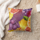 Italiaanse Fruit Keuken Print | Waterverf citrus Kussen (Deken)