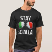 Italiaanse Funny Italië Slang Italia Pun Blijf Sci T-shirt (Voorkant)