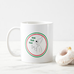 Italiaanse gebaren - Blah, Blah, Blah Koffiemok