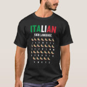Italiaanse gebarentaal t-shirt (Voorkant)