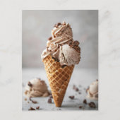 Italiaanse gelato, postkruising briefkaart (Voorkant)