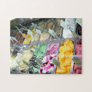 Italiaanse Gelato - Yummy Ice Cream uit Italië Legpuzzel