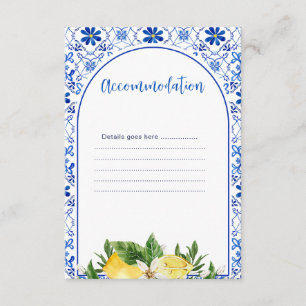 Italiaanse Gele Bloemen Citroen Accommodatie Detai Informatiekaartje