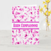 Italiaanse Gelukkige Verjaardag-Buon Compleanno -C Kaart (Gele Bloem)