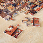 Italiaanse gemeenteraadswoningen Jigzaag Puzzle Legpuzzel (Zijkant)