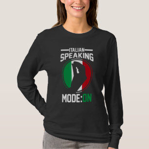Italiaanse Gesture Italië vlag Italiaanse Sprekmod T-shirt