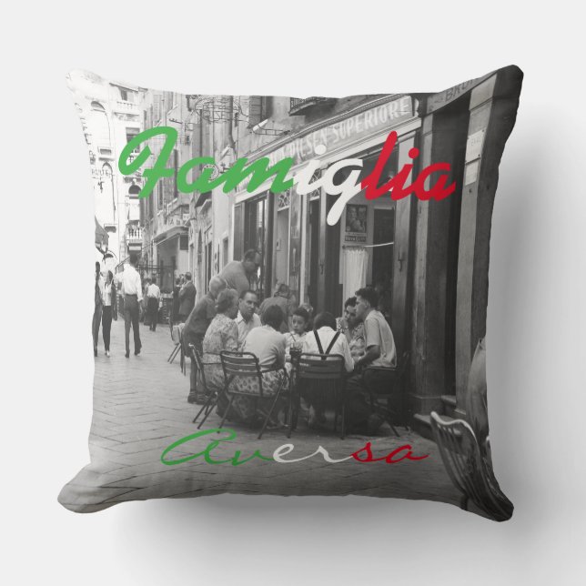 Italiaanse gezagvoerder - Famiglia Accent Pillow Kussen (Voorkant)